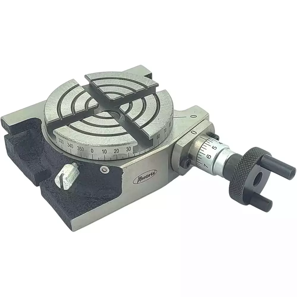 Buyohlic International Rotary Table Diameter 3 inch (80 mm) Regular and 3 Slots for Milling Machine, CP-H6JC-0M1C