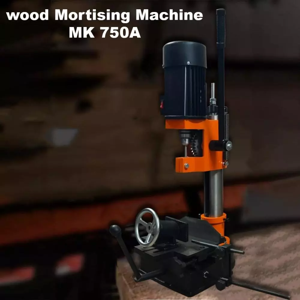 Voltz Wood Bench Mortiser with 3/8 mm-9.53 mm Chisel Capacity and 100 mm Clamping Width, VZ-MK-750A