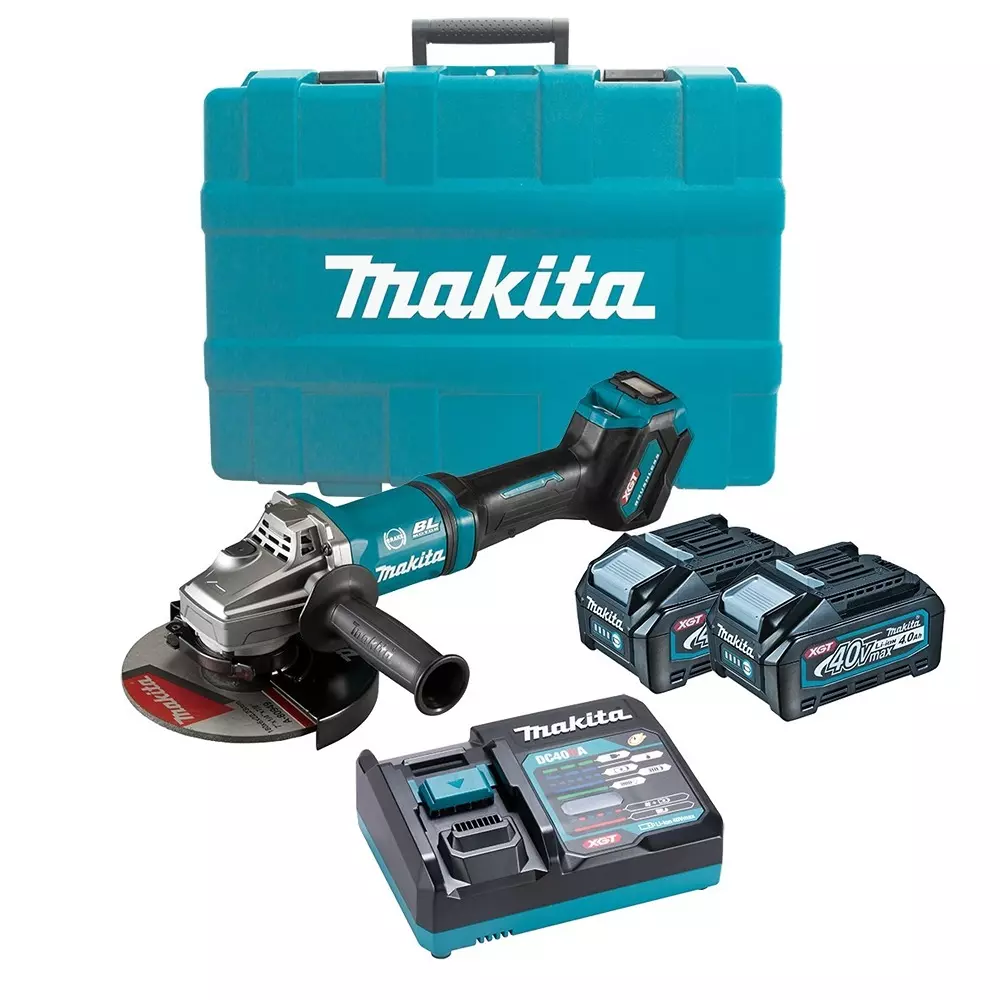 Makita Cordless Angle Grinder Kit 1700 W, 7800 RPM and 180 mm Wheel Diameter, GA037GM201 (With Battery & Charger)