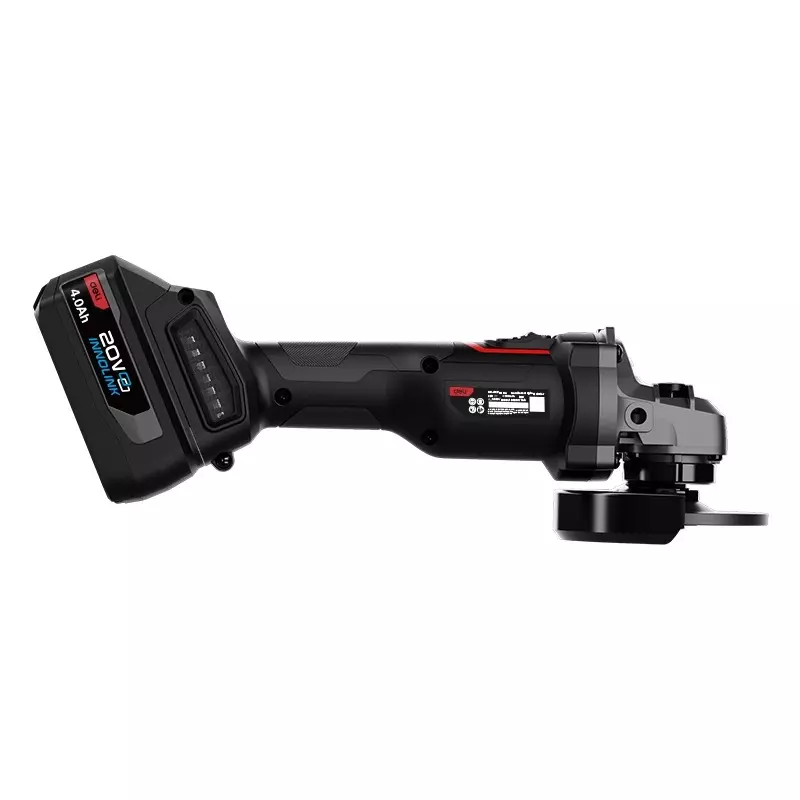 DELI Cordless Angle Grinder 3500/6000/10000 RPM, 100 mm Wheel Size, 4.0 Ah*2 Battery, EDE-JM20-1D4 (Disc Not Included)