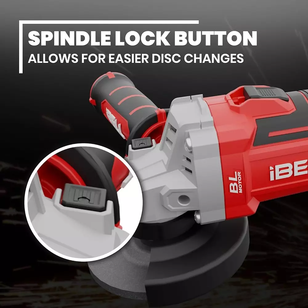 ibell-one-power-series-cordless-angle-grinder-brushless-100-mm-4-inch-wheel-size-with-40ah-battery-charger-ba20-25