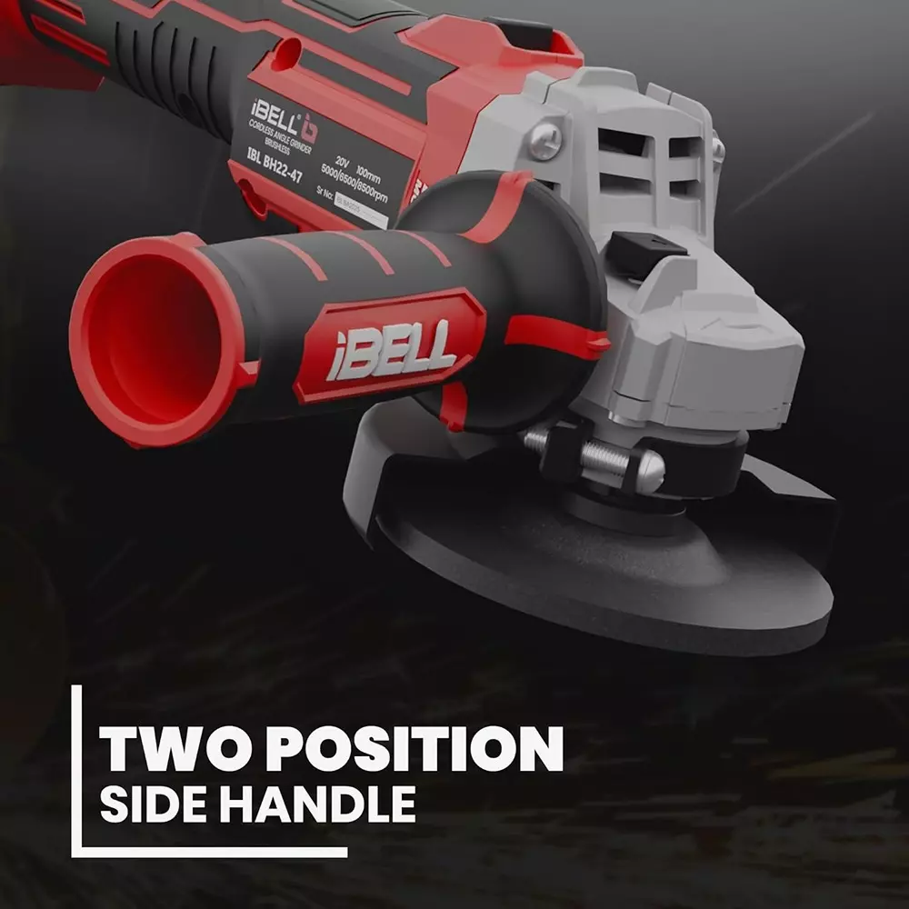 ibell-one-power-series-cordless-angle-grinder-brushless-100-mm-4-inch-wheel-size-with-40ah-battery-charger-ba20-25