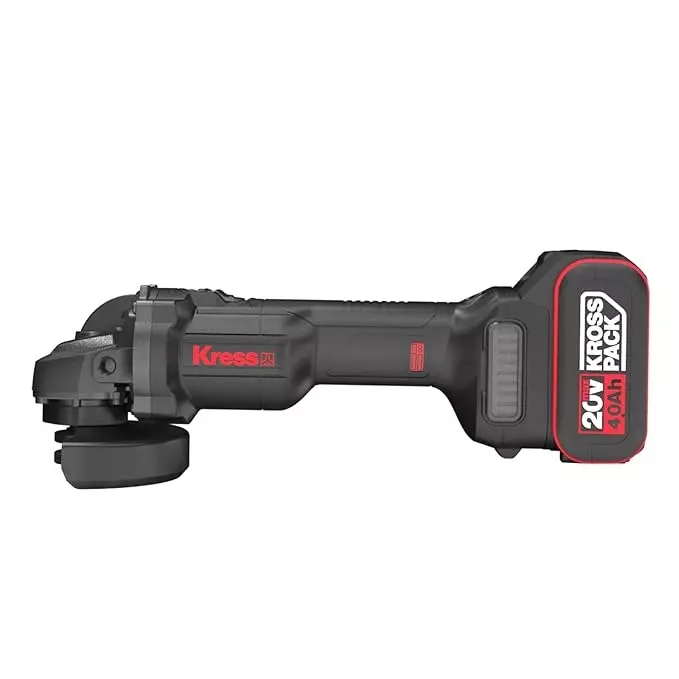 Kress Cordless Angle Grinder without Battery 20 V Brushless Moter 100 mm Wheel Diameter, KU803.91
