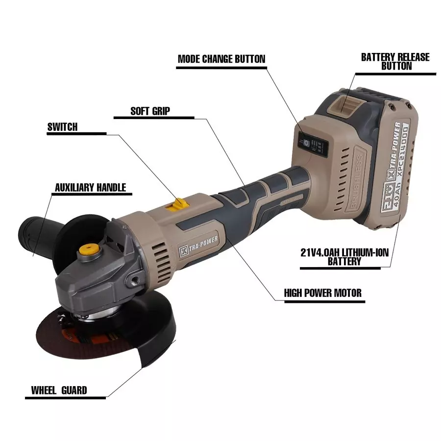 xtra-power-brushless-cordless-angle-grinder-100-mm-disc-diameter-with-21-v-40-ah-battery-charger-xpc-ag-03