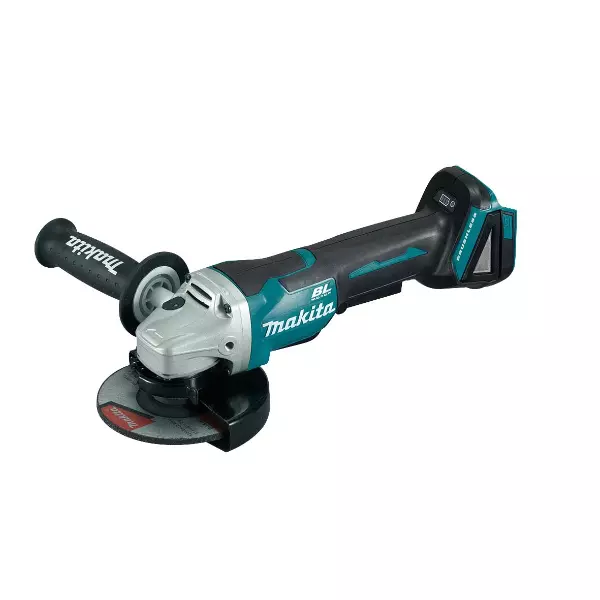 Makita Cordless Angle Grinder 18 V LXT Li-Ion with 125 mm Wheel Diameter and 8500 RPM With Blade & Accessories, DGA505Z