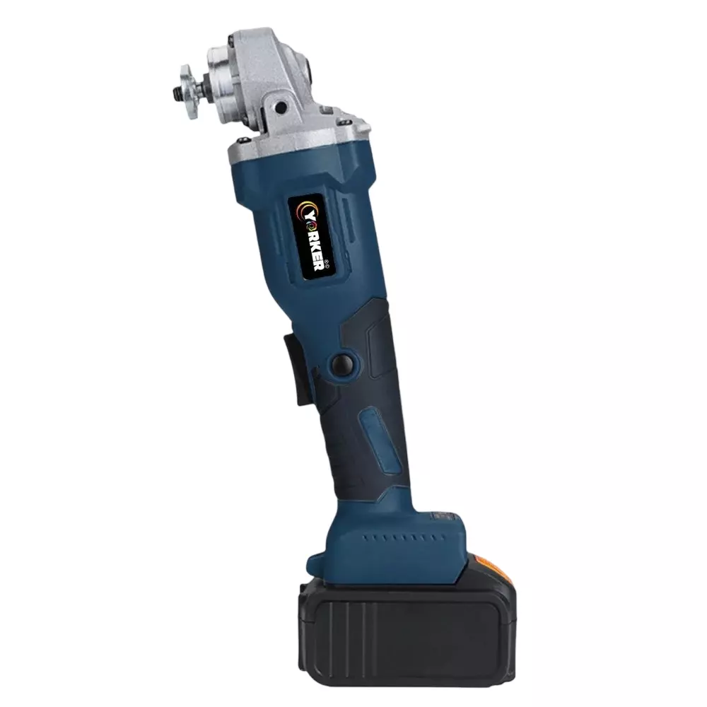 YORKER Cordless Angle Grinder 125 mm Wheel Size 7000 RPM No Load Speed, YK AG21V (Without Battery & Charger)