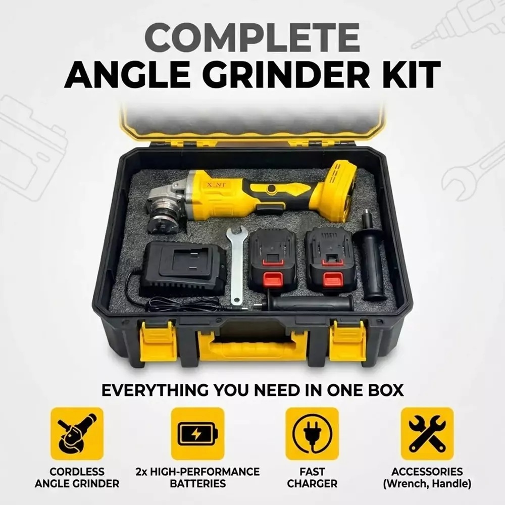 xlnt-48-v-cordless-angle-grinder-1000-rpm-no-load-speed-and-125-mm-blade-size-xtcag-129-with-battery-charger