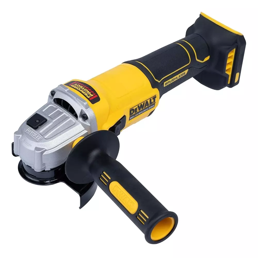 Dewalt Slide Angle Grinder Brushless Motor 850 W Power 9000 RPM No Load Speed M10 Spindle 100 mm Wheel Diameter, DCG407N-B1 (Battery & Grinding Wheel Not Included)