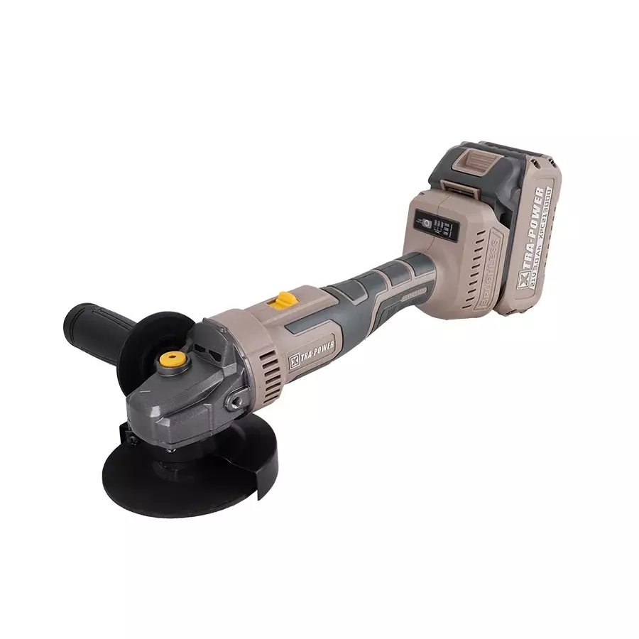 Xtra Power Brushless Cordless Angle Grinder 100 mm Disc Diameter (With 21 V 3.0 Ah Battery & Charger), XPC-AG-01