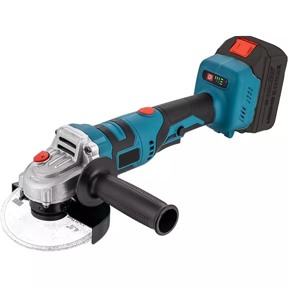 Jawsons Cordless Angle Grinder 21 V Brushless Motor 3-Speed Adjustable Handle with Rechargeable ‎Battery & ‎Battery Charger