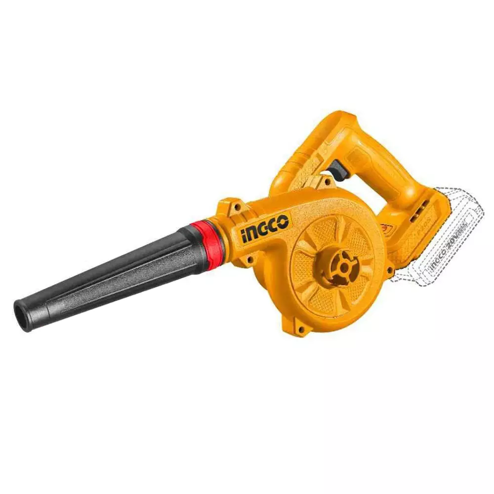 Ingco Cordless Blower 2.0 Ah Battery Capacity 72 m/s Air Speed 3 Speed Control 20 V, CABLI20682 (with Battery)