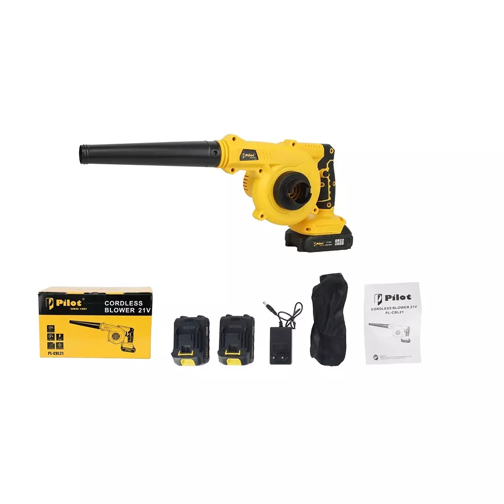 pilot-21-v-cordless-blower-with-11000-rpm-no-load-speed-and-23-m3min-blowing-rate-pl-cbl21-with-battery-charger