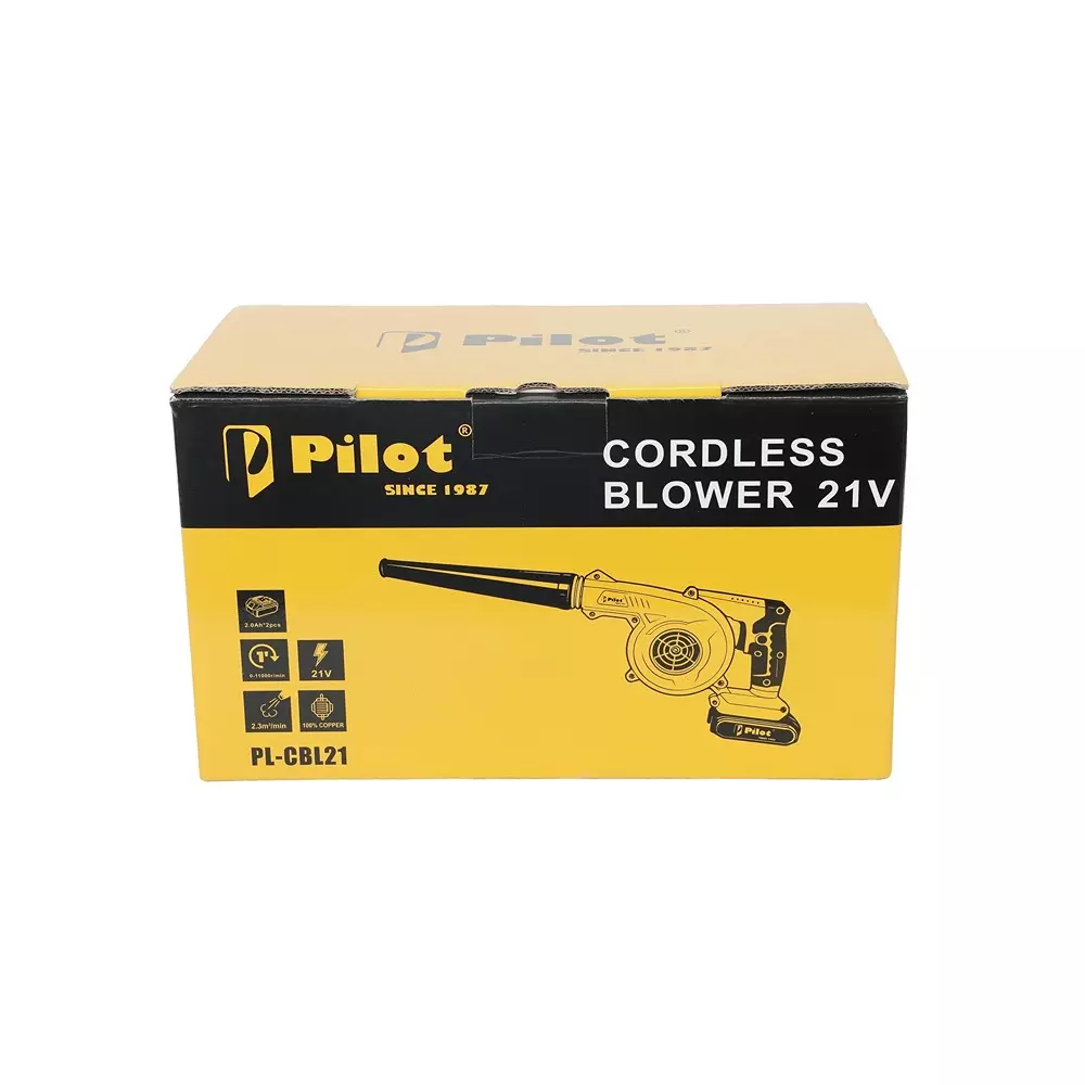 pilot-21-v-cordless-blower-with-11000-rpm-no-load-speed-and-23-m3min-blowing-rate-pl-cbl21-with-battery-charger