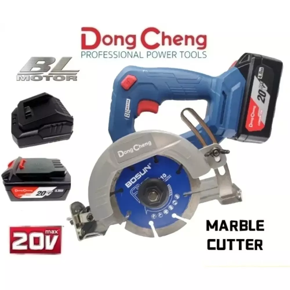dongcheng-20-v-max-cordless-marble-cutter-9500-rpm-no-load-speed-and-125-mm-blade-diameter-dcze125-with-battery-charger-without-blade