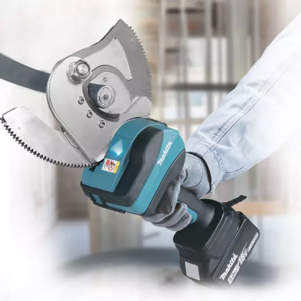 Makita Cordless Cable Cutter 18 V LXT Li-Ion with ACSR: Al 550 mm²/ ST 70 mm² Maximum Cutting Capacity for ACSR, DTC103ZK (Without Battery & Charger)