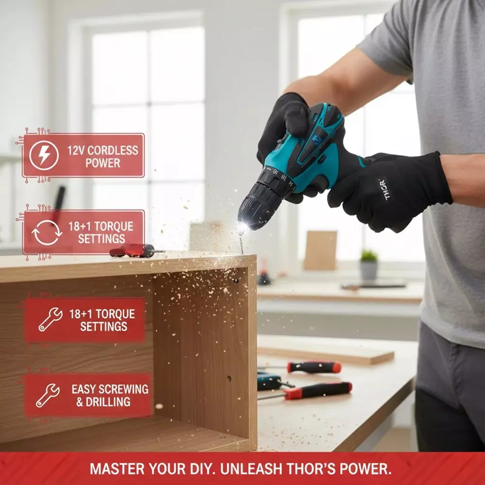 xlnt-12-v-cordless-drill-kit-0-1300-rpm-no-load-speed-and-10-mm-drill-diameter-thcdk27-with-battery-charger