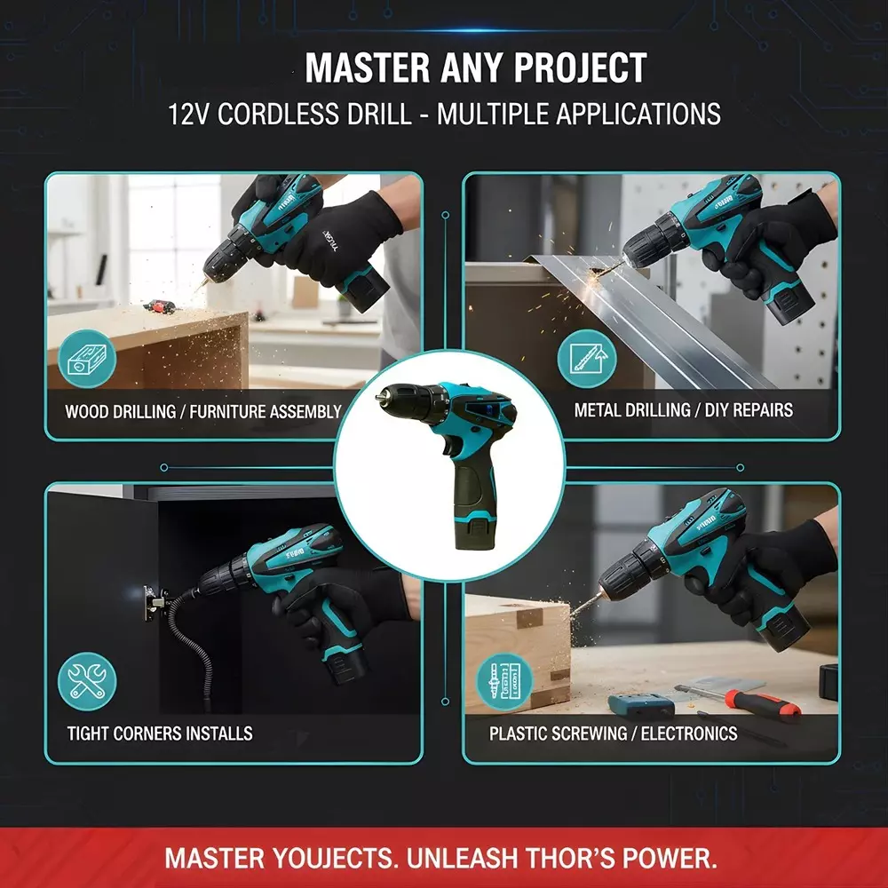 xlnt-12-v-cordless-drill-kit-0-1300-rpm-no-load-speed-and-10-mm-drill-diameter-thcdk27-with-battery-charger