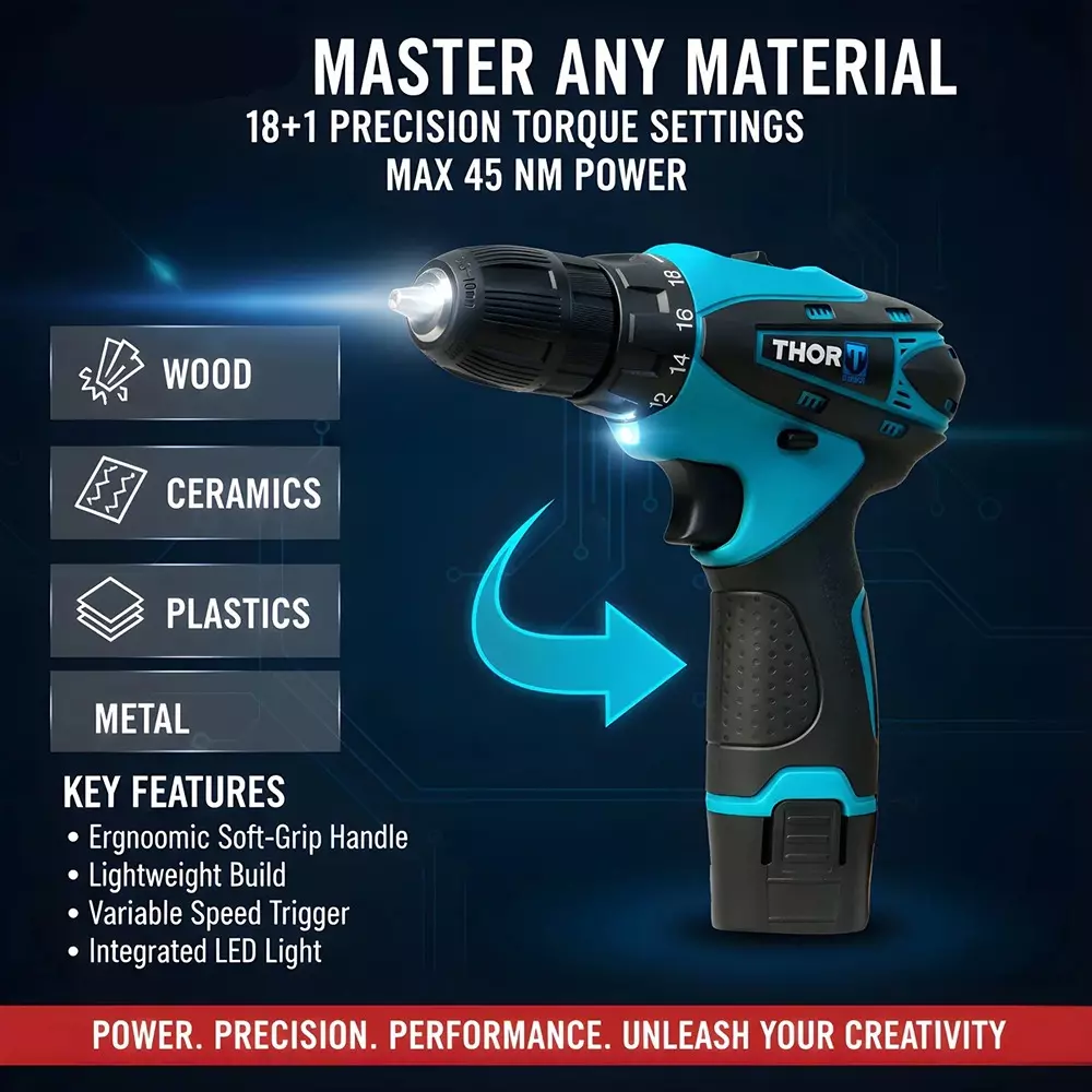xlnt-12-v-cordless-drill-kit-0-1300-rpm-no-load-speed-and-10-mm-drill-diameter-thcdk27-with-battery-charger