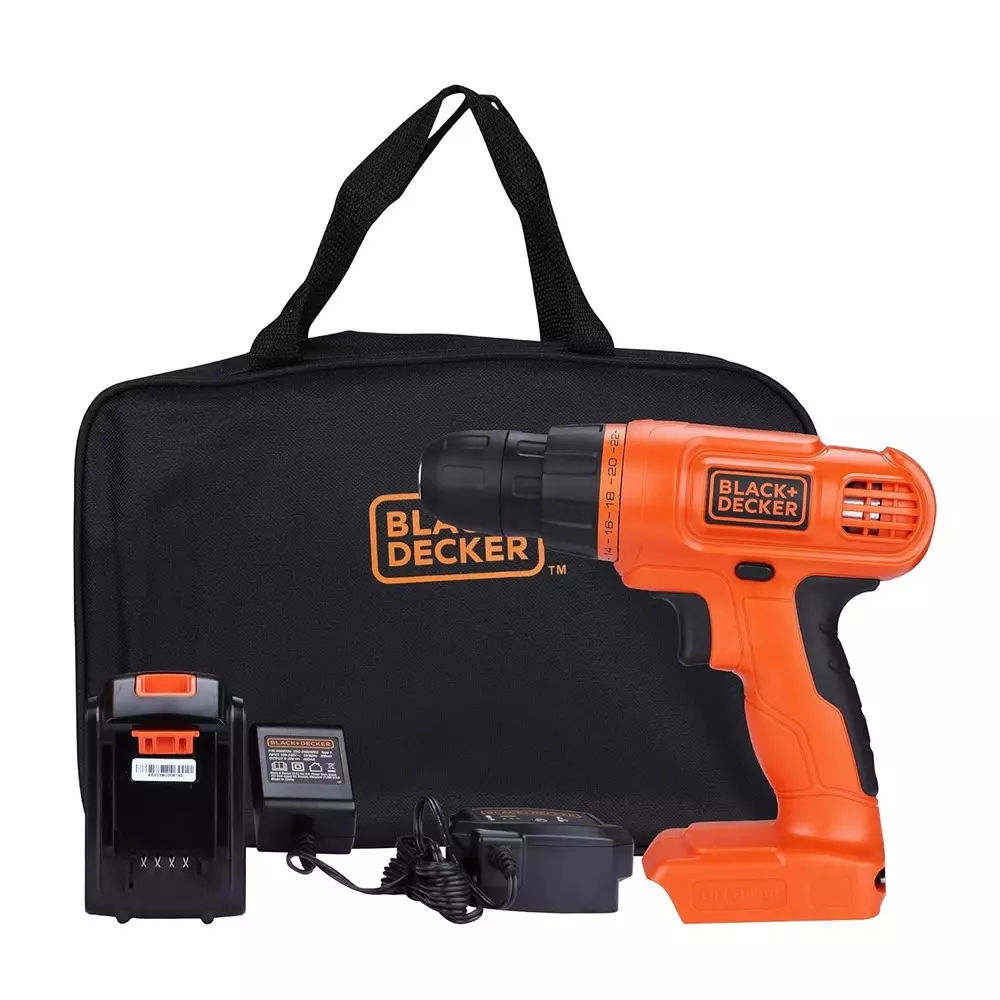 blackdecker-34-pcs-cordless-drill-kit-750-rpm-20-v-li-ion-battery-and-10-mm-chuck-bdcd120va-in-with-battery-charger