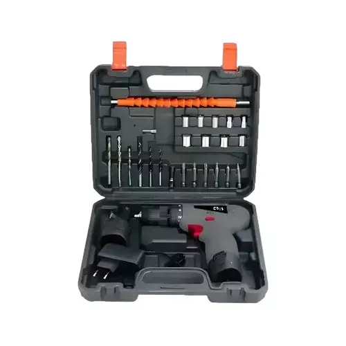 AKARI Cordless Drill Kit Set 12 V, 10 mm Chuck Size and 400-1500 RPM No Load Speed, ACT-CSD-KIT (With Battery & Charger)