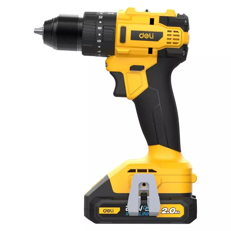 deli-20-v-cordless-impact-drill-brushless-motor-50-nm-max-torque-and-10-mm-chuck-capacity-dc150-with-battery
