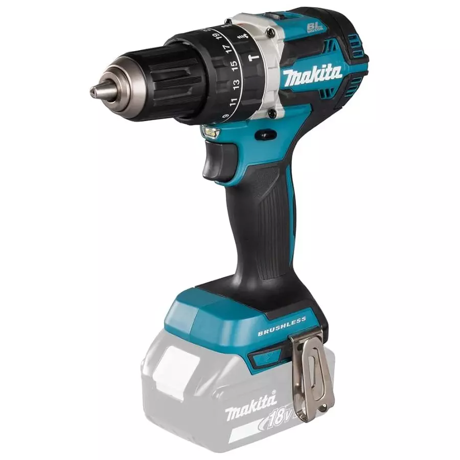 Makita Cordless Hammer Drill 13 mm Chuck Size and 900 W Maximum Power, DHP484Z (Without Battery and Charger)