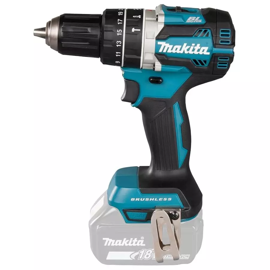 Makita Cordless Hammer Drill 13 mm Chuck Size and 900 W Maximum Power, DHP484Z (Without Battery and Charger)