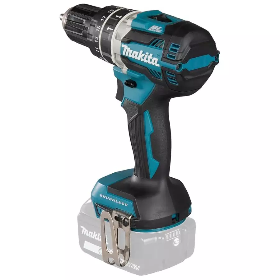 Makita Cordless Hammer Drill 13 mm Chuck Size and 900 W Maximum Power, DHP484Z (Without Battery and Charger)