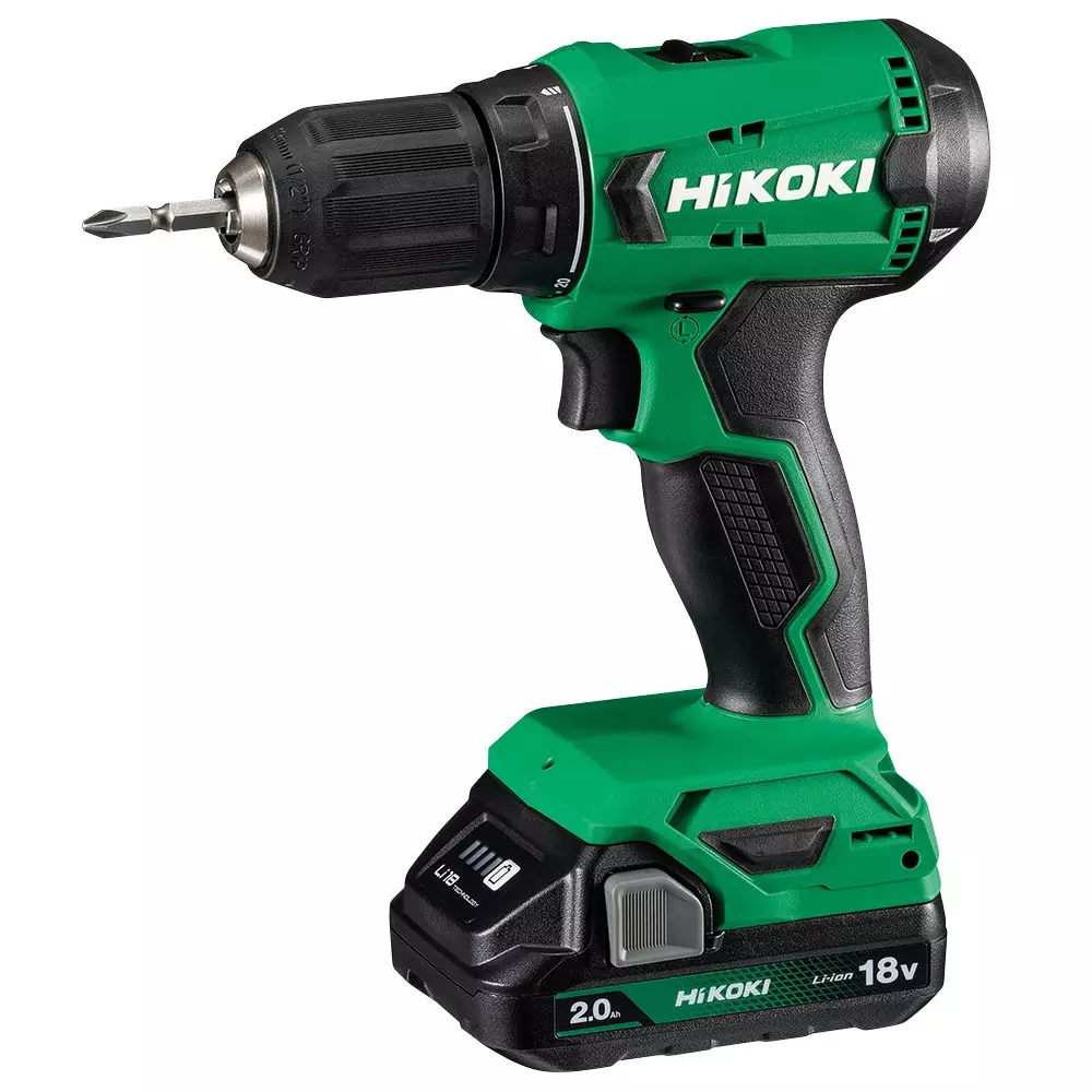 Hikoki Driver Drill with Battery 18 V 2-13 mm Keyless Chuck 0-1400 RPM, DS18DAWCZ