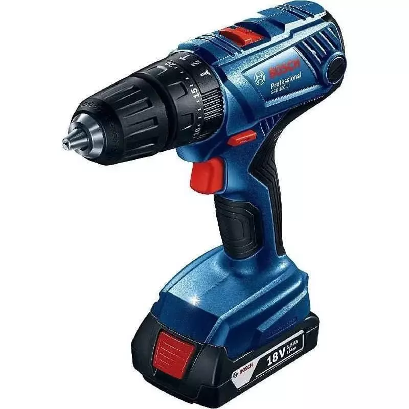 Bosch Cordless Combi Drill 1700 RPM No Load Speed With Battery and Charger, GSB 180-LI