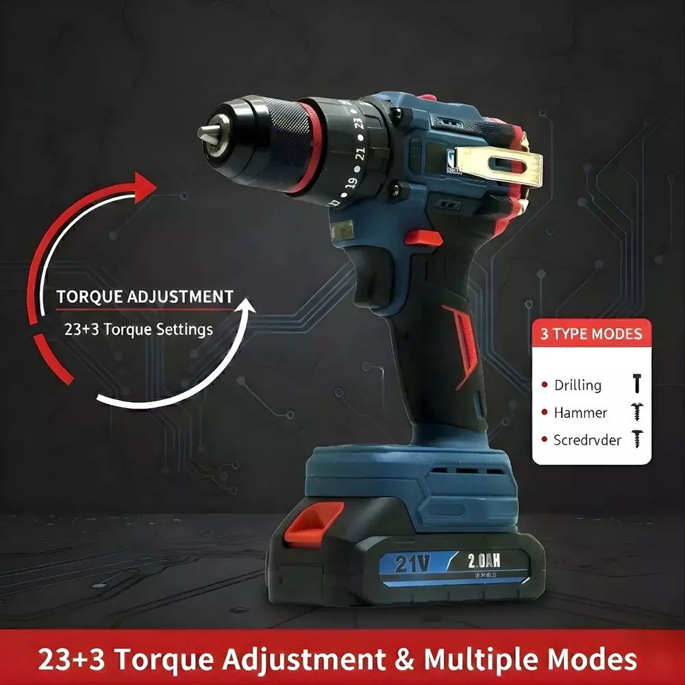 xlnt-21-v-cordless-drill-2000-rpm-no-load-speed-and-10-mm-drill-diameter-thicdk1503-with-battery-charger