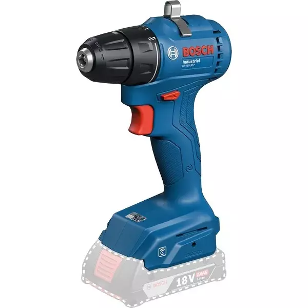 Bosch Cordless Drill Driver 3-Flat Shank 9 to 30 Nm Torque and 0 to 1400 RPM Speed, ISR 18V-30 P (Without Battery & Charger)