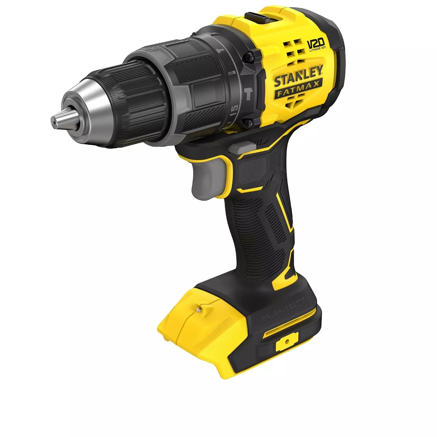 STANLEY Cordless Hammer Drill Driver 20 V 13 mm Chuck 0-1900 RPM Speed 65 Nm Max Torque, SBD716-B1 (Battery & Charger Not Included)