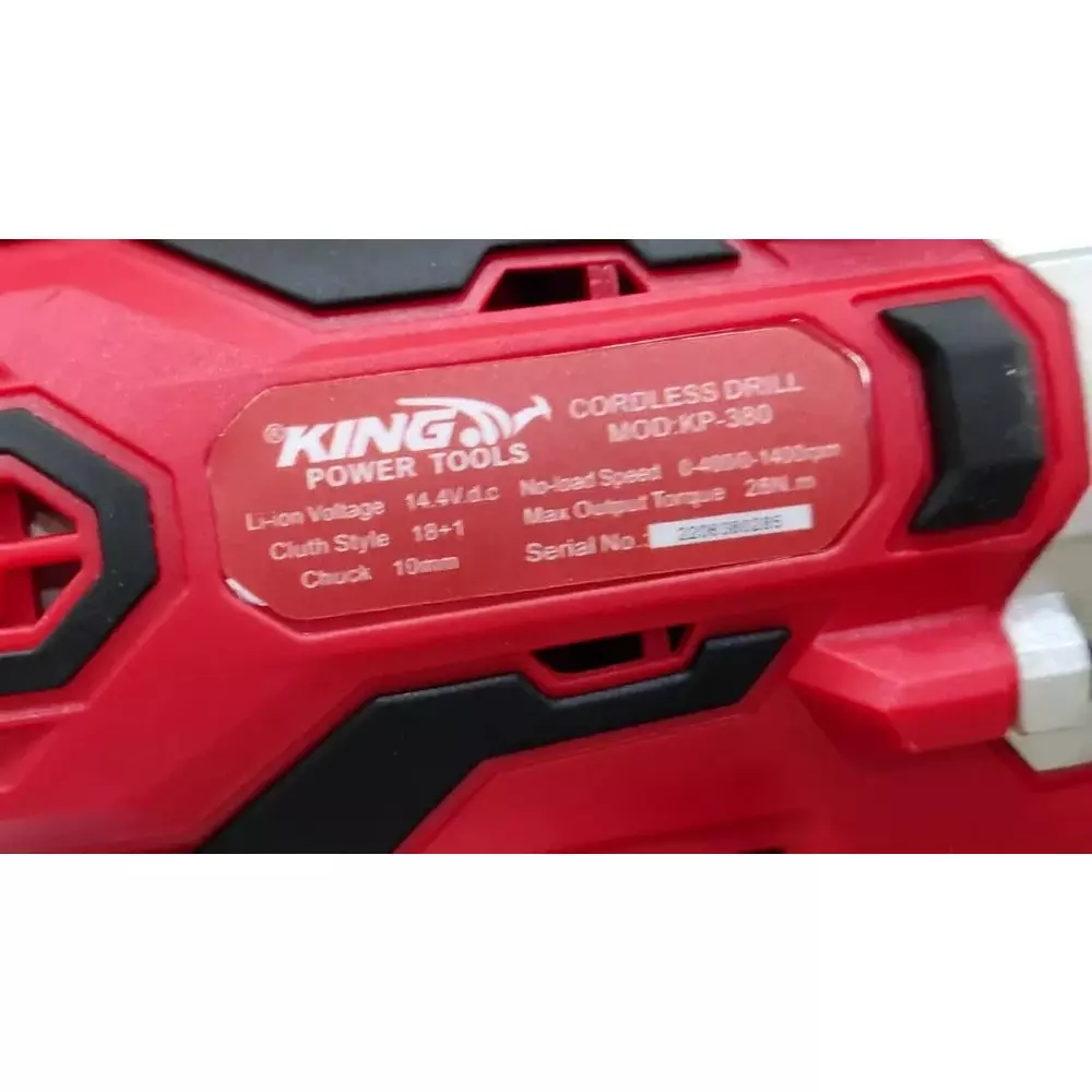 king-144-v-cordless-drill-driver-28-nm-maximum-torque-and-0-400-0-1400-rpm-no-load-speed-kp-380-with-battery-charger-star-bit