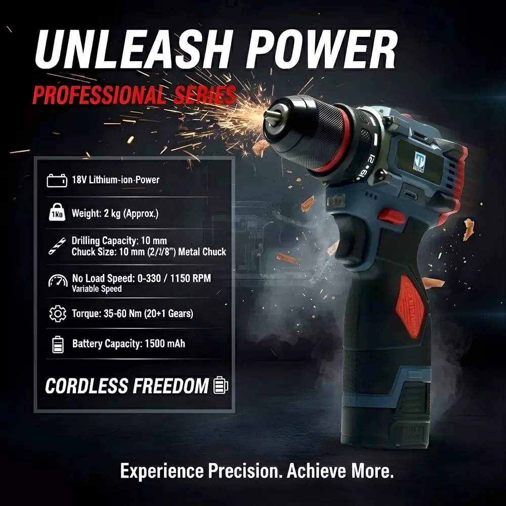 xlnt-18-v-cordless-drill-1350-rpm-no-load-speed-and-10-mm-drill-diameter-thcd2516b-with-battery-charger