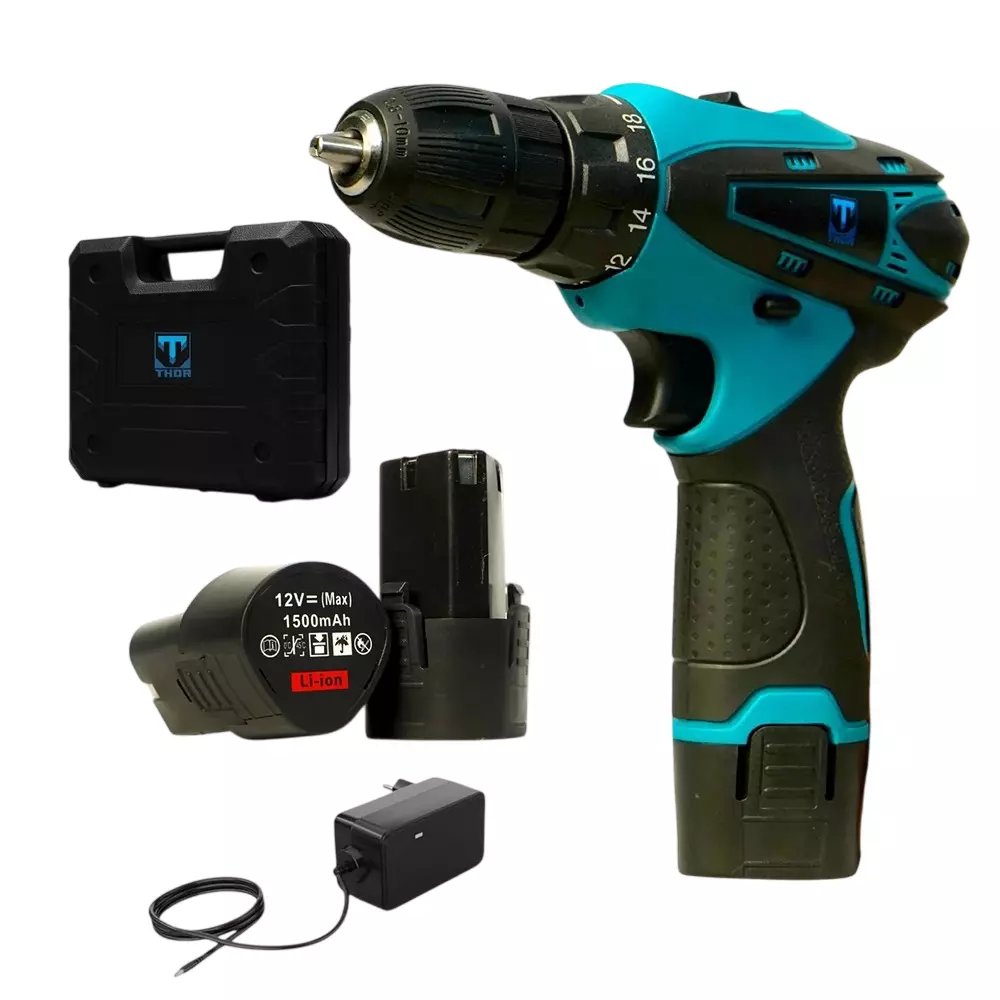 XLNT 12 V Cordless Drill 350-1350 RPM No Load Speed and 10 mm Drill Diameter, THCD 12 (With Battery & Charger)