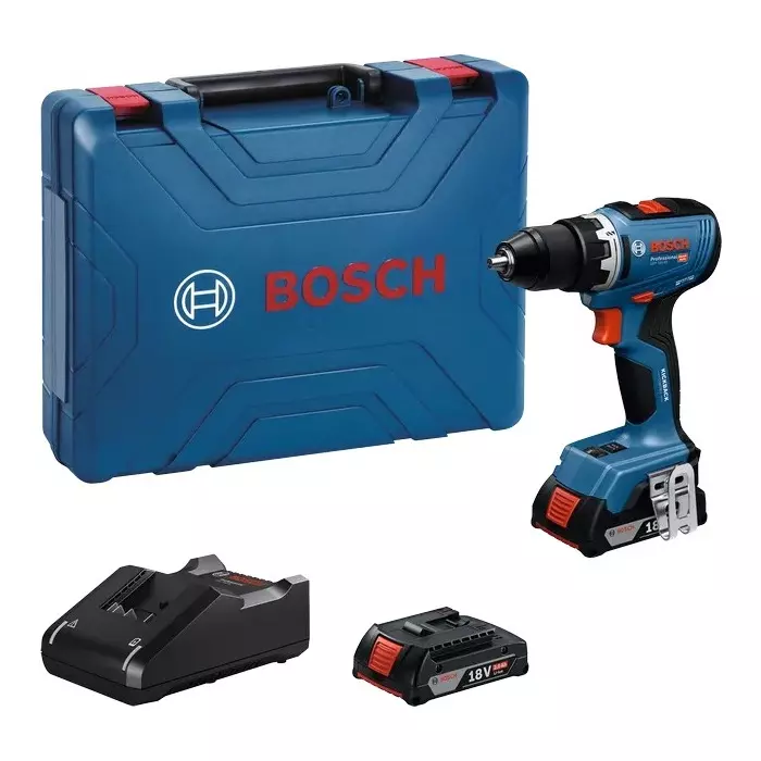 Bosch 18 V Cordless Drill Driver 0 – 2100 RPM No Load Speed and 1.5 - 13 mm Chuck Capacity, 06019N30F0 (With Battery & Charger)