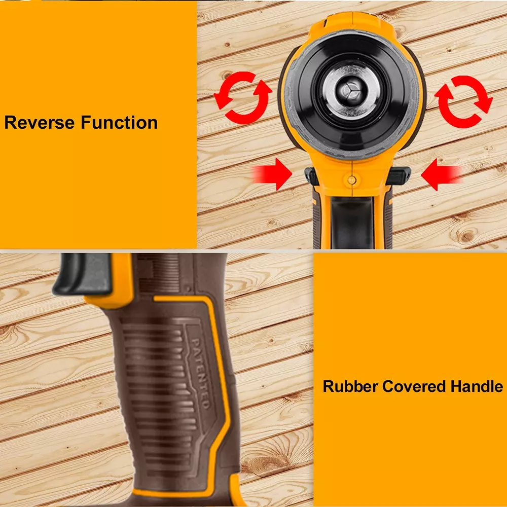 Ingco Cordless Drill 20 V, 10 mm Chuck Size and 1500 RPM No Load Speed, CDLI200518 (With Battery & Charger)