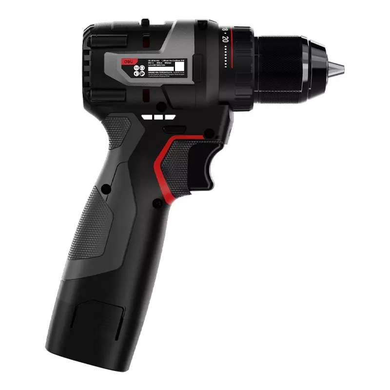 DELI Brushless Motor Cordless Drill 0-450/0-1800 RPM, 10 mm Chuck, 45 N.m Max. Torque, EDE-DZ16-1D2