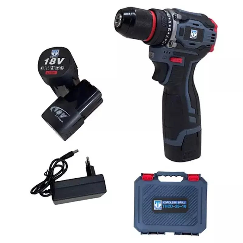 GENERIC Metal Chuck Cordless Drill Machine with Battery 10 mm Dril Capacity 1150 RPM, TI-PQ-23710