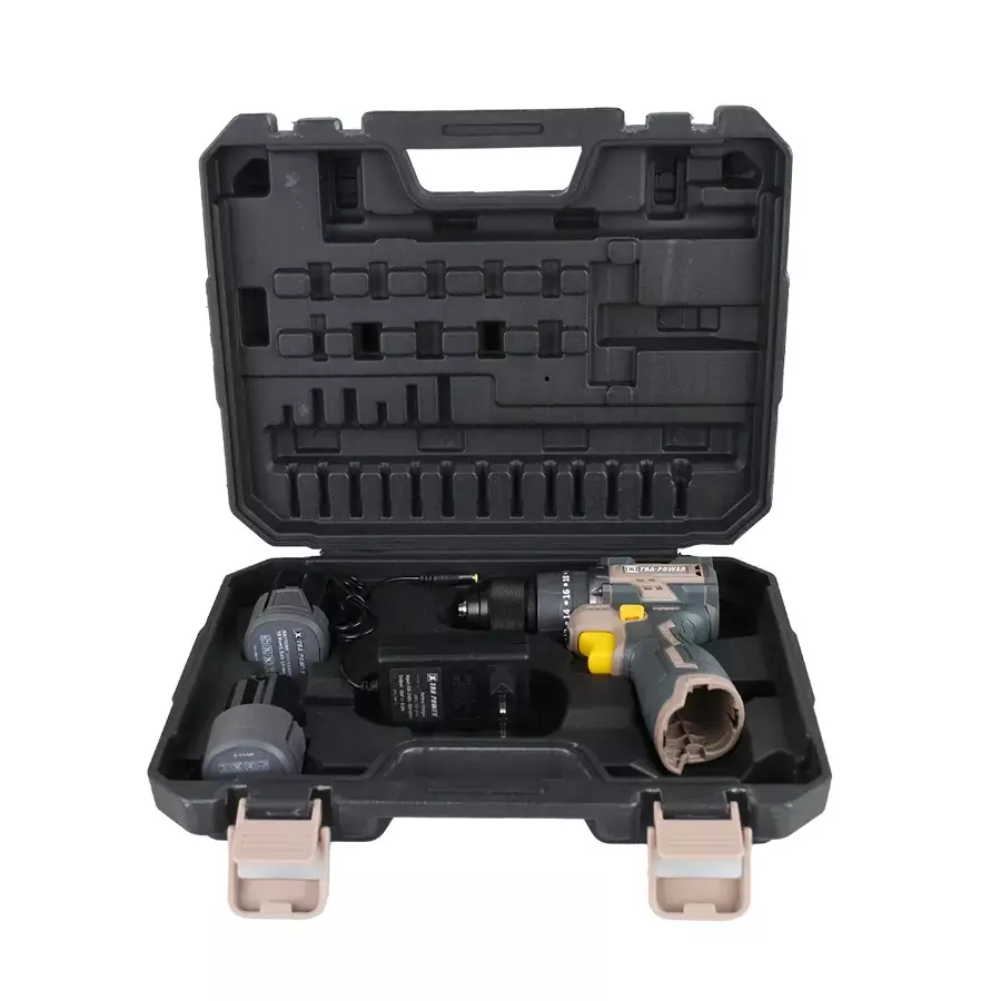 Xtra Power Cordless Drill Machine Brushless Motor 0-400/0-1500 RPM No Load Speed with 18 V 1.5 Ah Battery & Charger & Accessories, XPC-DM-12