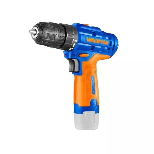 WADFOW Cordless Drill Kit 0.8 mm - 10 mm Chuck Size 0-400/0-1500 RPM No Load Speed 15 + 1 Torque Setting 20 Nm Max. Torque, WCDS525