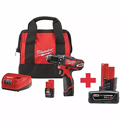 Buy Milwaukee Cordless Drill/Driver Kit with LiIon Battery, 7DY97