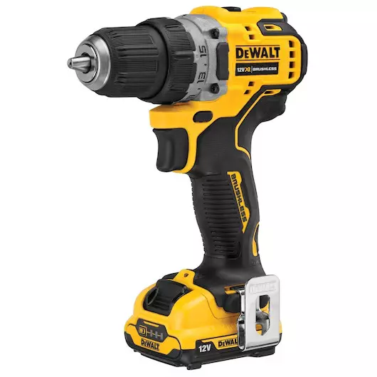Dewalt Cordless Sub Compact Drill Driver 12 V, 10 mm Chuck and 1500 RPM, DCD701D2-GB (Without Drill Bit, With Battery And Charger)