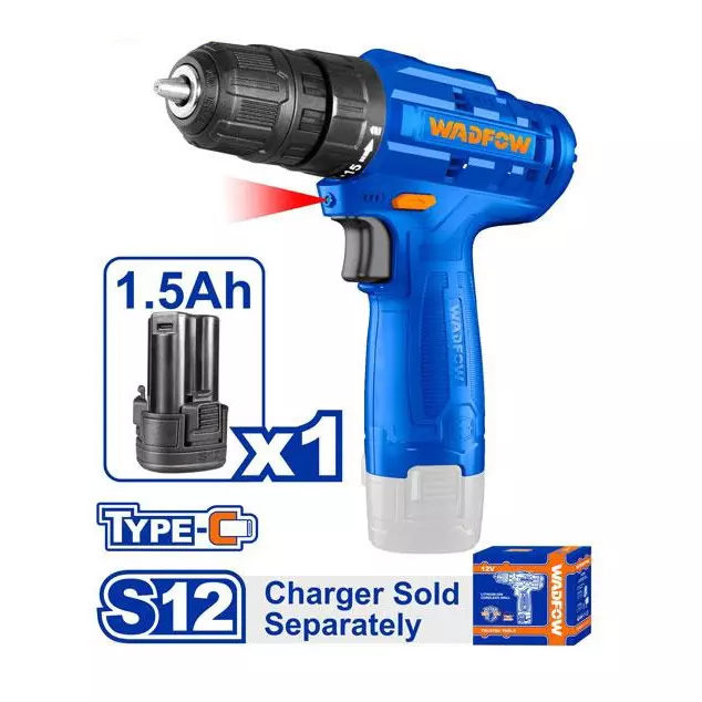 wadfow-cordless-drill-08-mm--10-mm-chuck-size-0-750-rpm-no-load-speed-15-1-torque-setting-20-nm-max-torque-wcds510