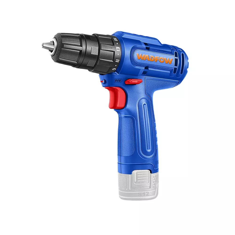 WADFOW Cordless Drill 0.8 mm - 10 mm Chuck Size 0-750 RPM No Load Speed 15 + 1 Torque Setting 20 Nm Max. Torque, WCDS518 (Without Charger)