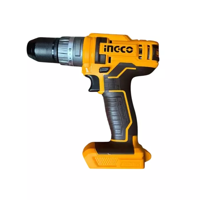 Ingco Cordless Impact Drill with Drill Bits, 10 mm Chuck Size 20 V Battery Powered and 1500 RPM, CIDLI201455 (Without Battery and Charger)