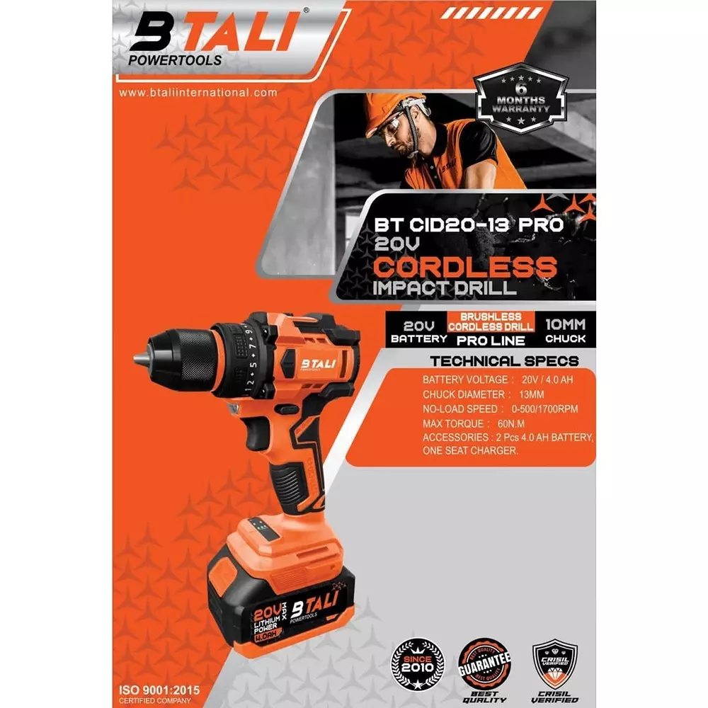 btali-20-v-cordless-drill-1700-rpm-no-load-speed-13-mm-chuck-size-and-60-nm-torque-bt-cid20-13-pro-with-battery-charger