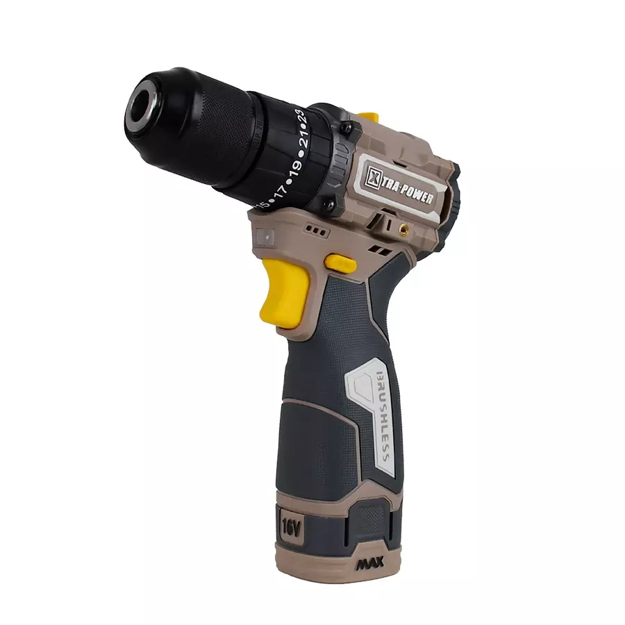 Xtra Power Brushless Cordless Impact Drill 1-13 mm Chuck Size 50 NM Torque (With 18 V 2000m Ah/Li-ion Battery & Charger), XPC-ID-05