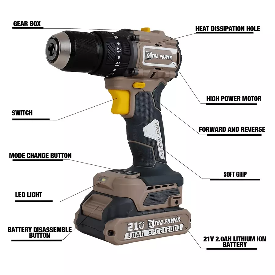 xtra-power-brushless-cordless-impact-drill-1-13-mm-chuck-size-60-nm-torque-with-21v-2000m-ahli-ion-battery-charger-xpc-id-04